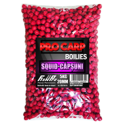 Boilies Pro Carp Squid-Capsuni 20 Mm-5Kg